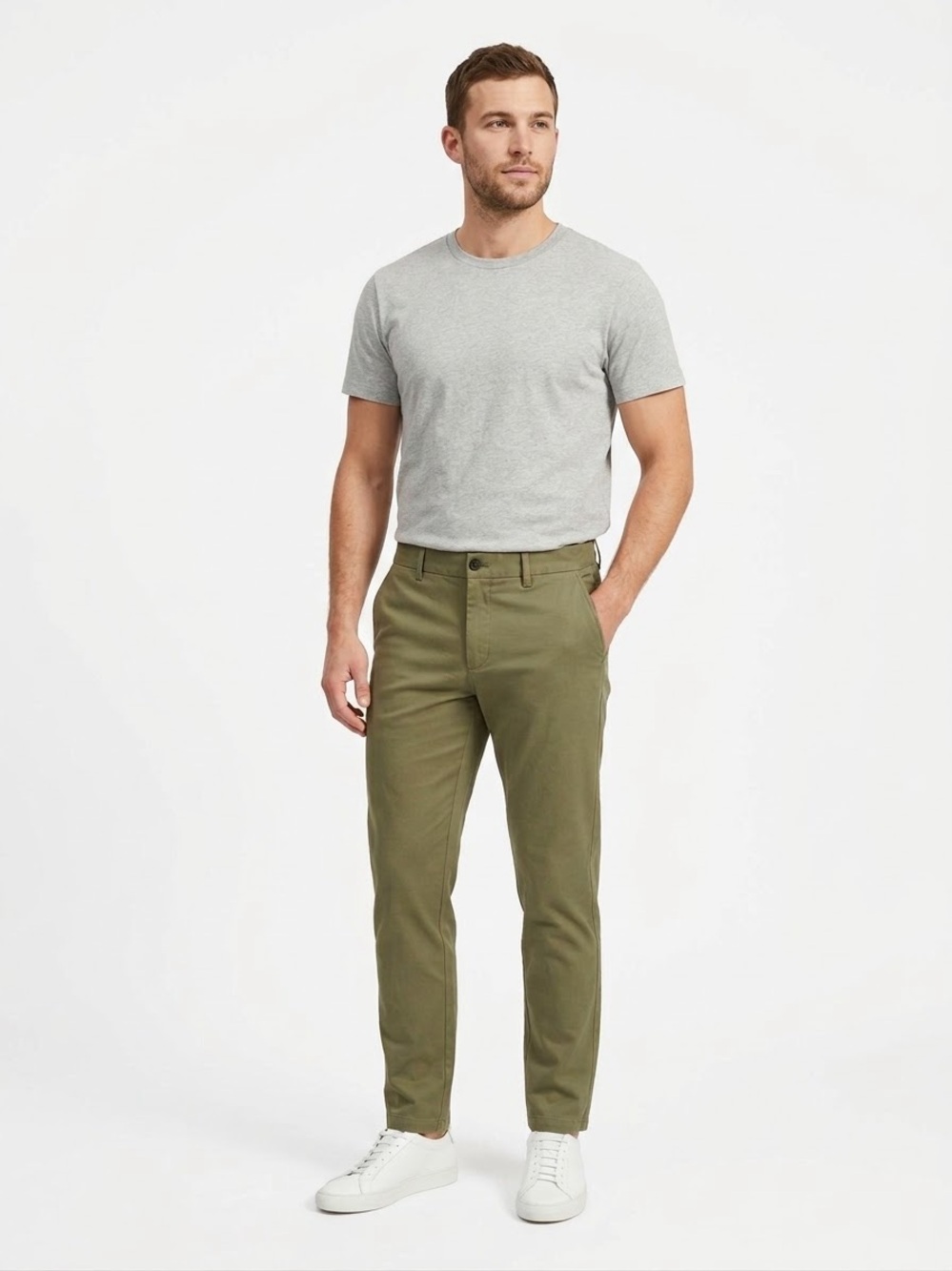 Everlane Men's Olive Slim Tapered Chinos 34*30 NWT
